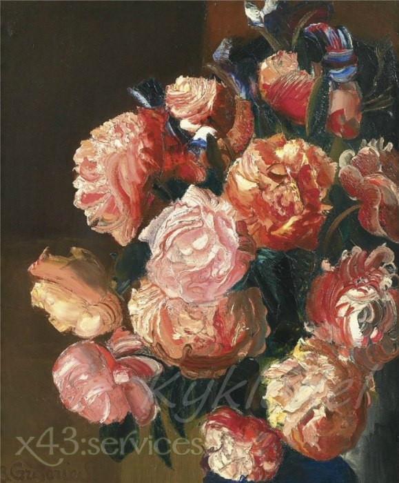 Boris Grigoriev - Blumen - Flowers